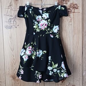B Darlin Tiered Floral Formal Dress Size 9/10